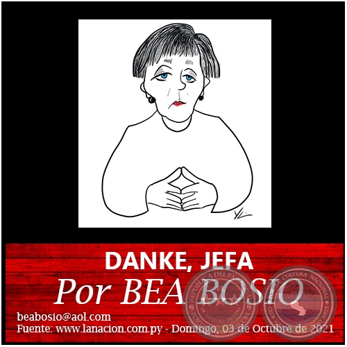 DANKE, JEFA - Por BEA BOSIO - Domingo, 03 de Octubre de 2021